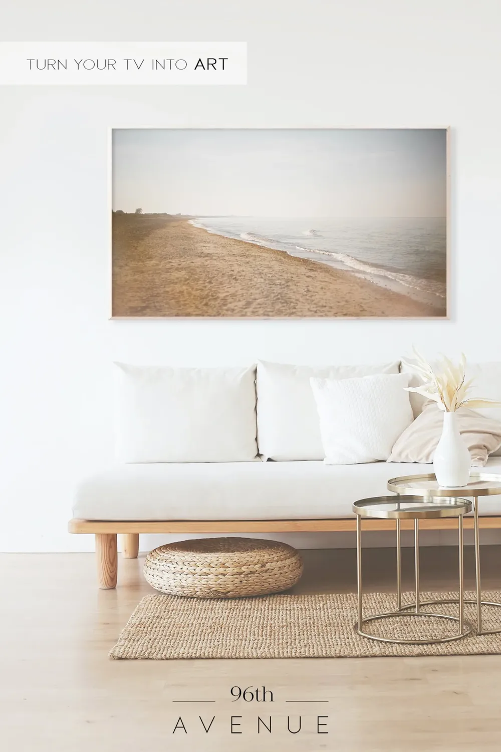 Moody Coastal Landscape Art Print - Image 2