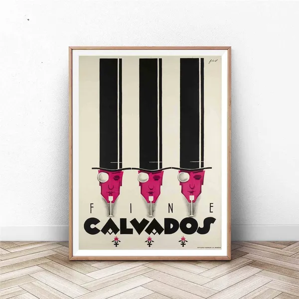 Vintage Alcohol Poster, France Travel Poster