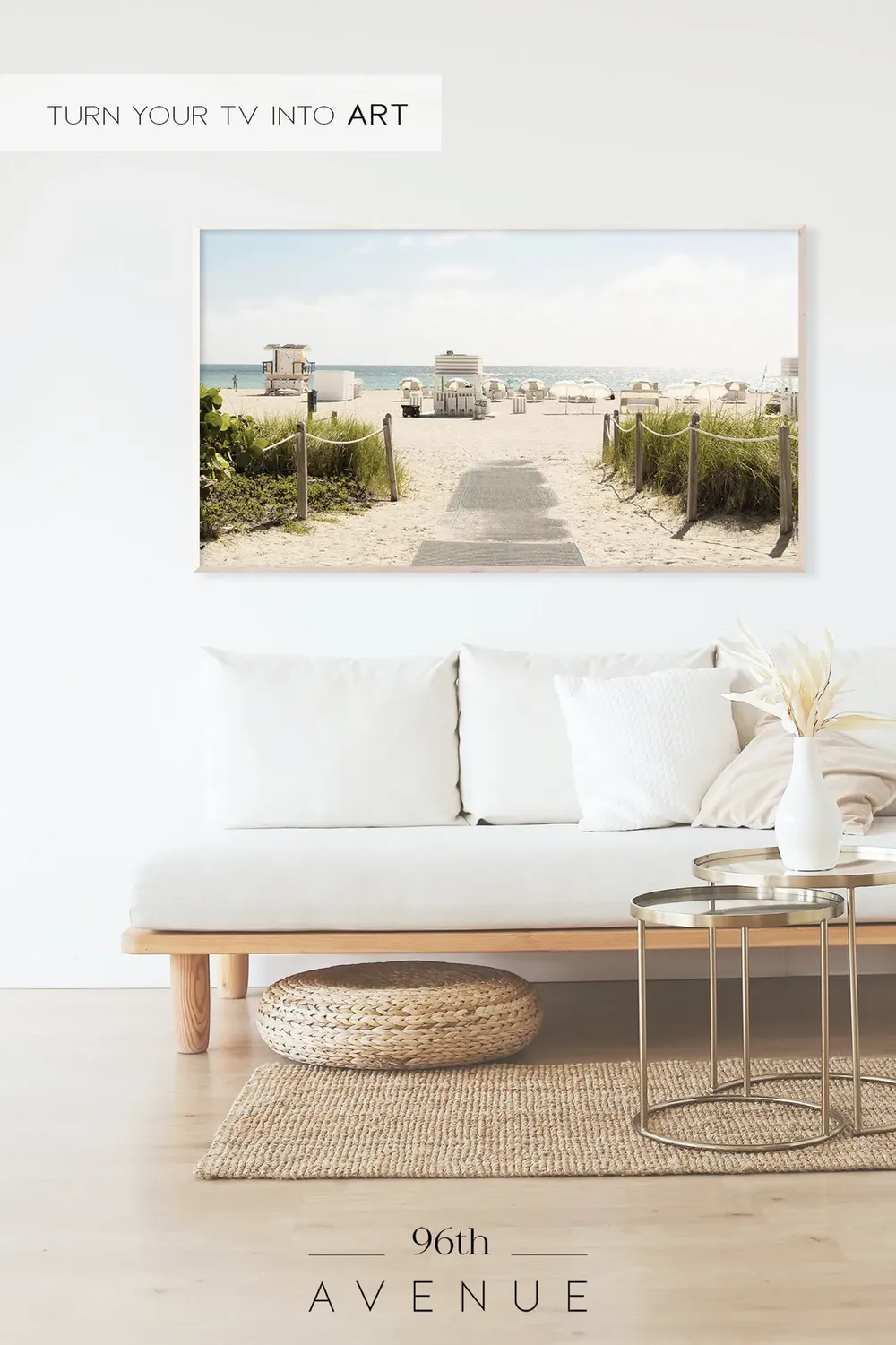 Coastal Beach Art for TV, Art Print - Image 2