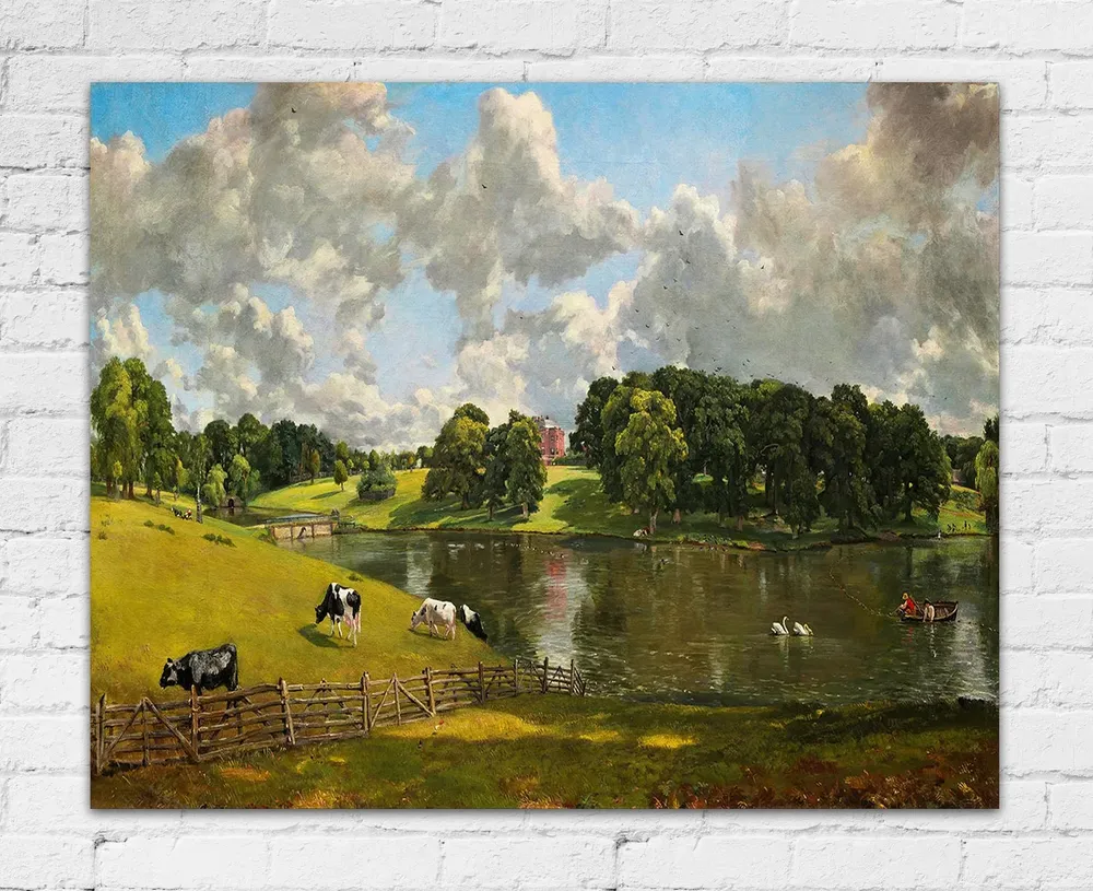Constable's Wivenhoe Park, English Countryside Art Print - Image 2
