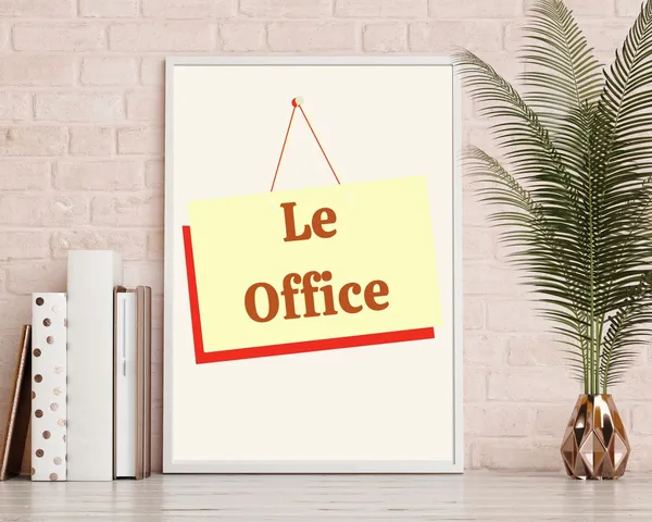 Le Office Cute Decor Print for Women