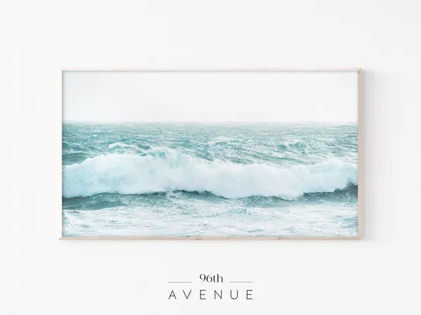 Beach Ocean Waves Sea Photography Art Print