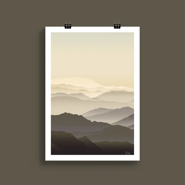 Massif Central Vintage Travel Poster, France