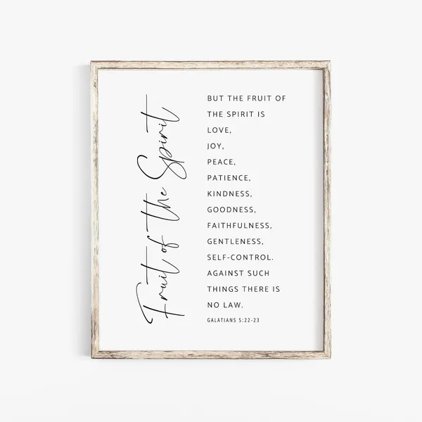 Fruit Of The Spirit Galatians 5:22 Art Print