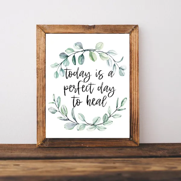 Therapist Gift Healing Art Print, Office Decor