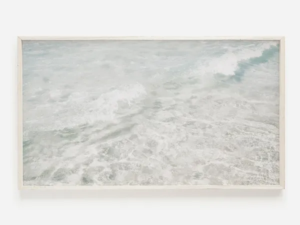Ocean Waves Beach Scenery Print, Coastal Decor