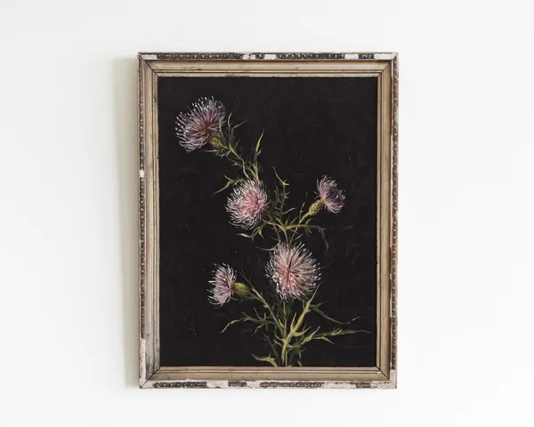 Dark Floral Moody Flower Still Life Art Print