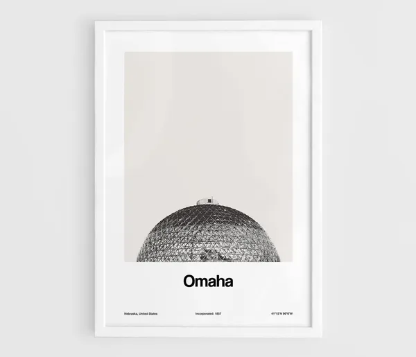 Omaha Henry Doorly Zoo, Nebraska Minimalist Poster