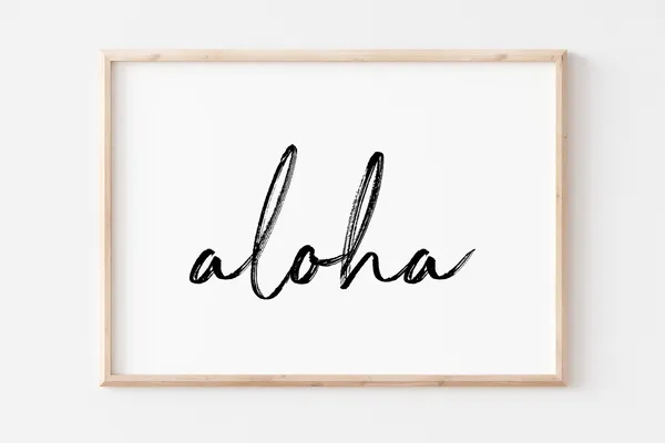Aloha Beach Decor Wall Art Print
