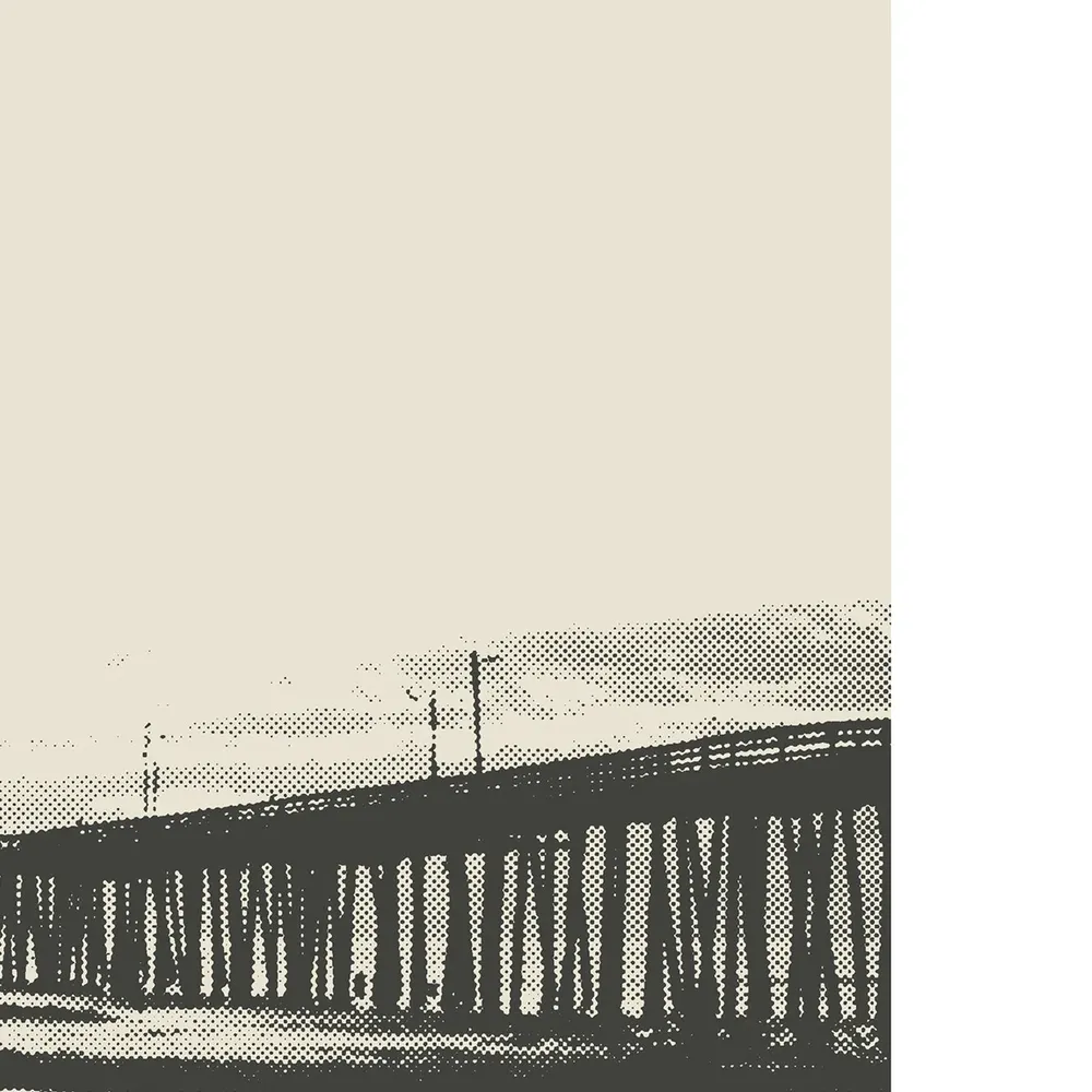 Virginia Beach Black and White Travel Poster - Image 3