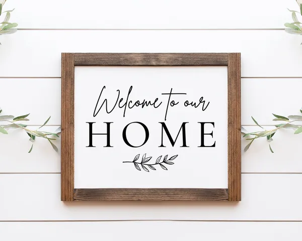 Welcome To Our Home Entry Way Art Print, Farmhouse