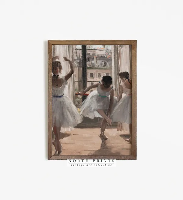 Ballerina Painting Vintage Ballet Art Print