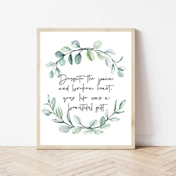 Miscarriage Print, Baby Loss Memorial Art