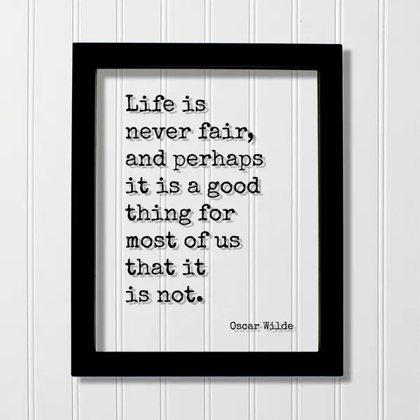 Oscar Wilde Quote Art Print, Typography Wall Art