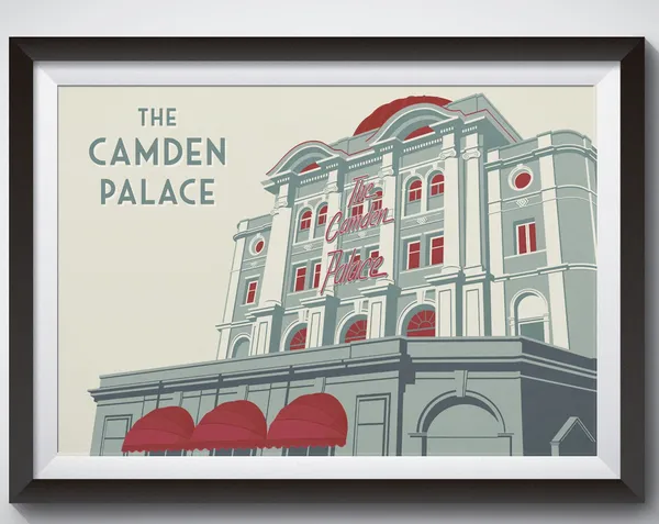 Camden Palace Travel Poster, London Music Venue