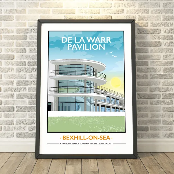 De La Warr Pavilion Bexhill-on-Sea Travel Poster