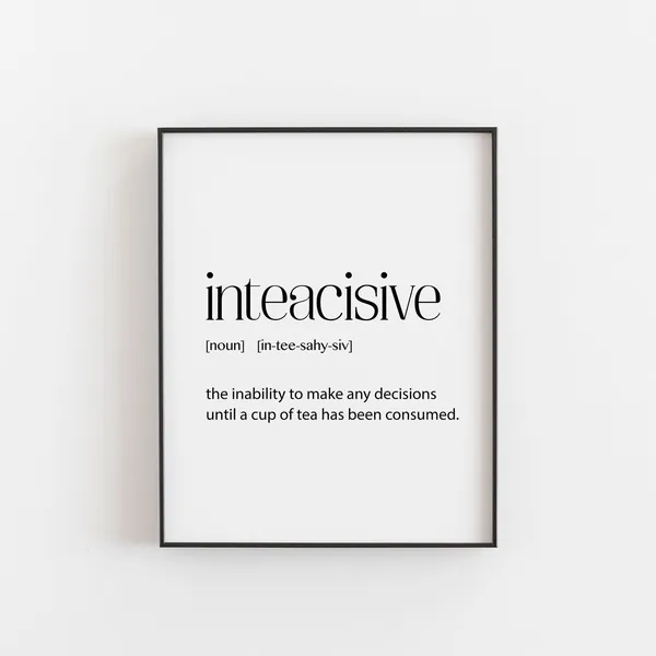Tea Room Quotes Funny Kitchen Art Print