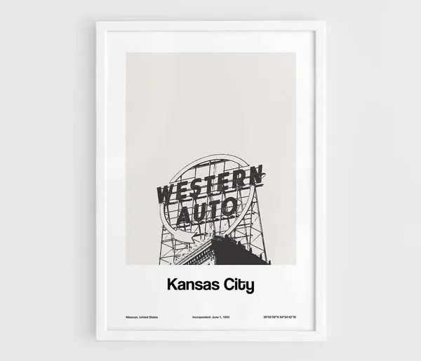 Kansas City Mo Western Auto Building Poster Print