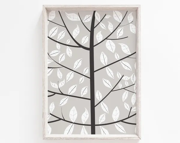 Black and White Tree Minimalist Art Print