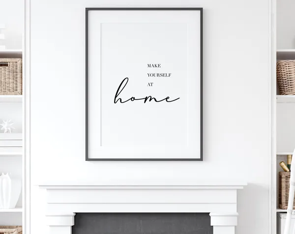 Make Yourself At Home Farmhouse Guest Room Poster