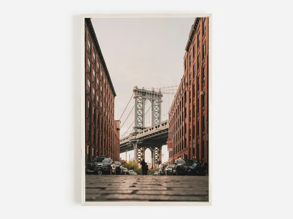 Williamsburg Bridge, New York City Travel Poster