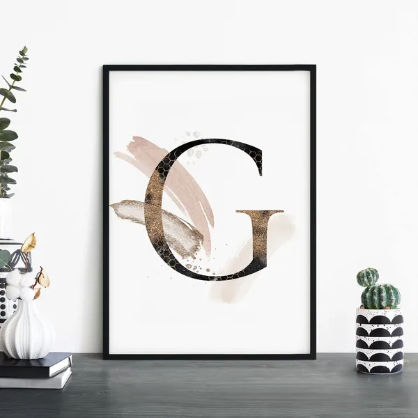 Letter G Wall Art Print