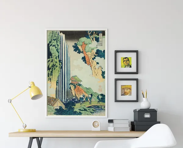 Hokusai Ono Falls, Kisokaido Ukiyo-e Art Print