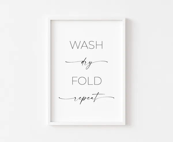 Utility Room Laundry Wall Art Print, Home Prints