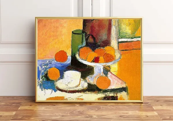 Still Life With Oranges Painting Poster Print