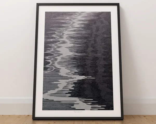Reynisfjara Iceland Travel Poster, South Coast Coastline