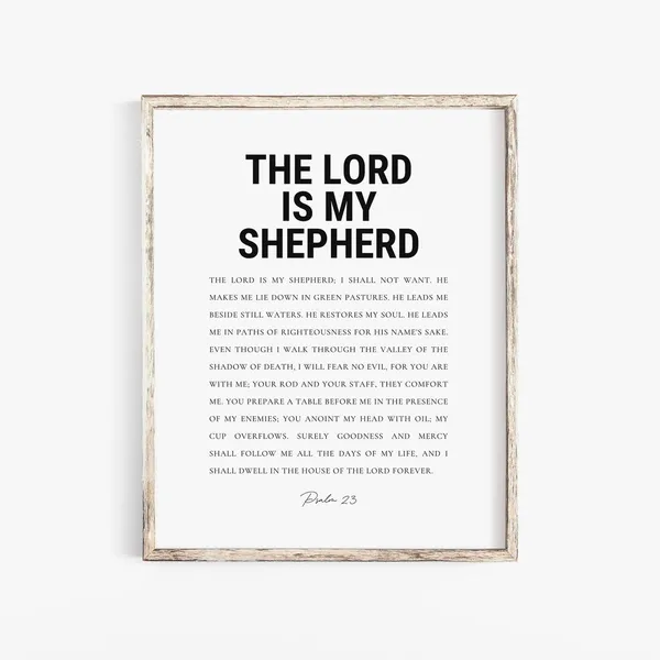 Psalm 23 - Scripture Wall Art
