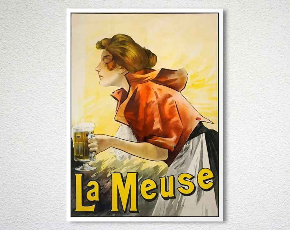 La Meuse Vintage Beer Travel Poster - Image 2