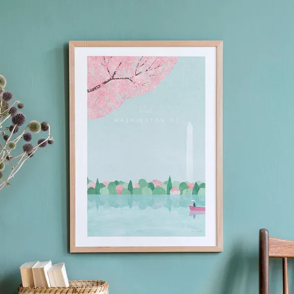 Washington DC Vintage Retro Travel Poster Art Print