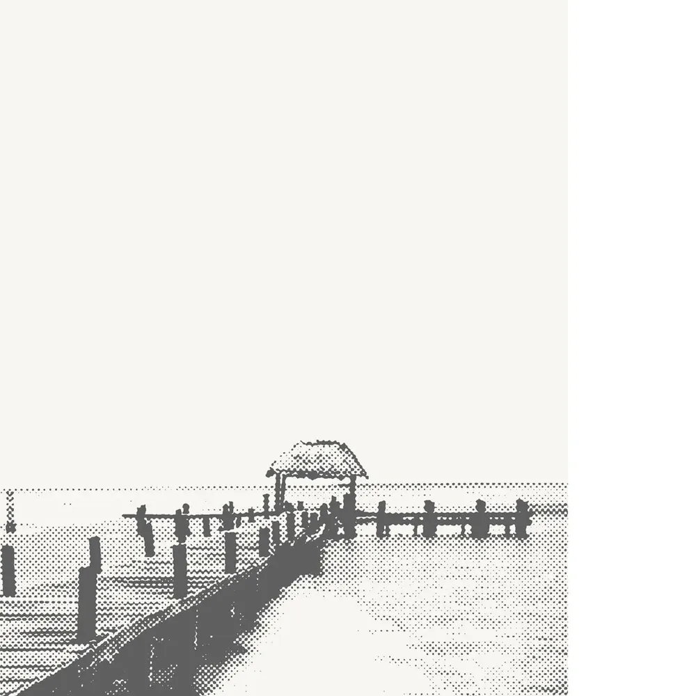 Cancun Pier Minimalist Travel Poster, Mexico - Image 3