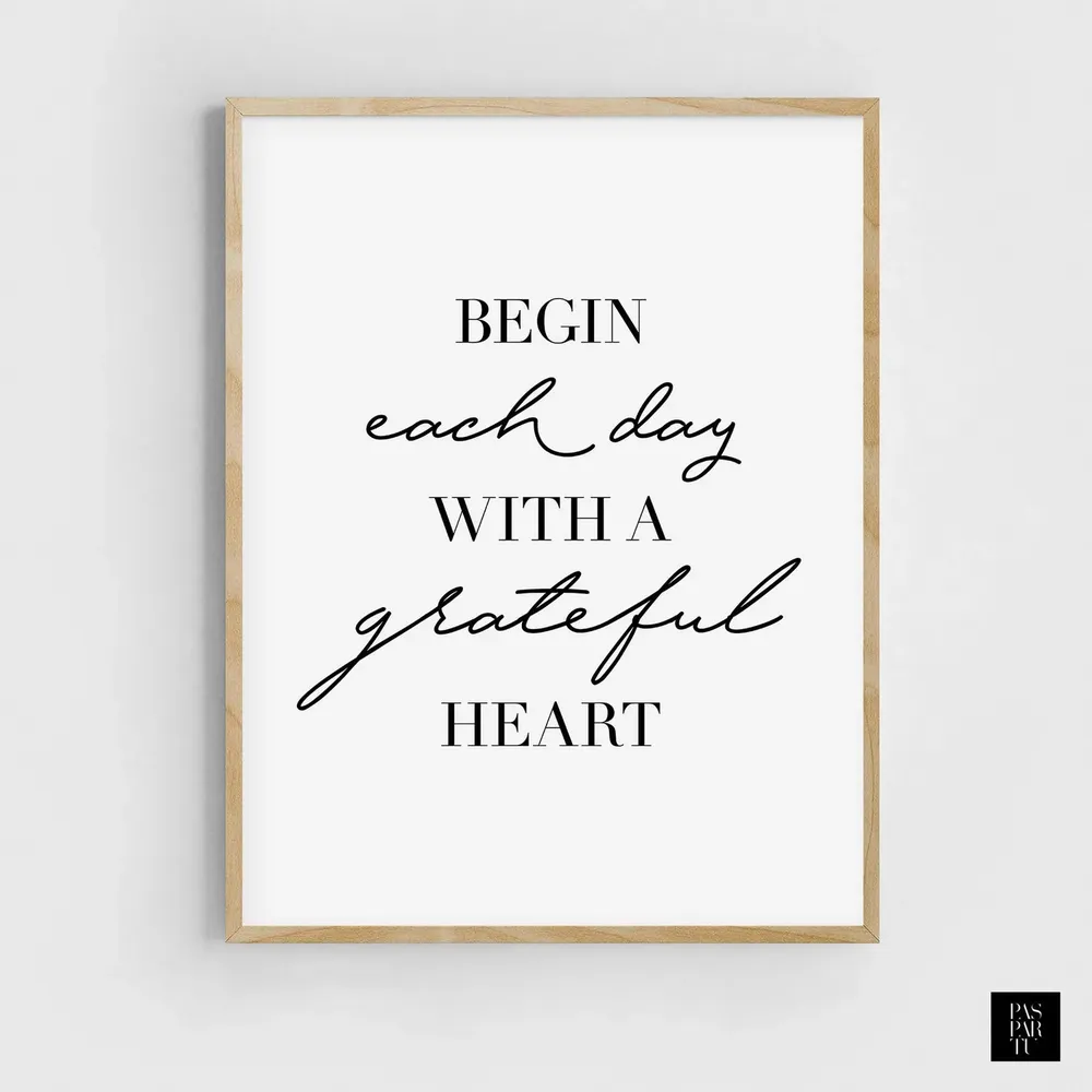 Gratitude Poster, Christian Farmhouse Wall Art Print - Image 2