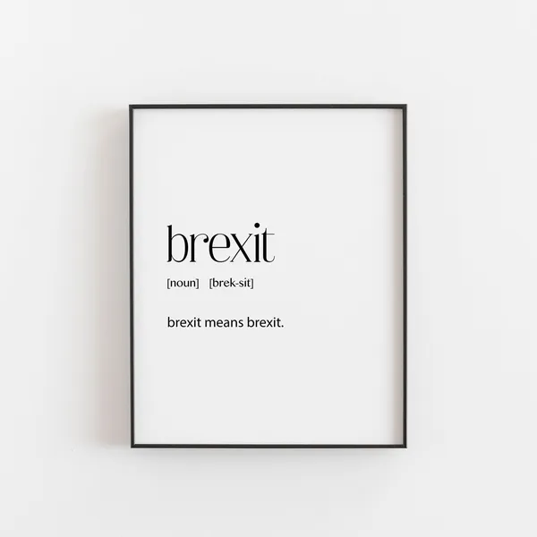 Brexit Definition Gift, Christmas Poster