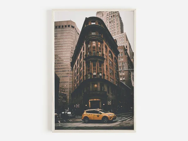 New York City Vintage Street Photo Travel Poster