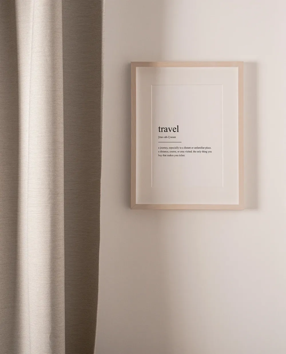 Travel Definition Print, Minimalist Modern Wall Art - Image 2