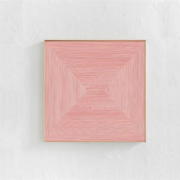 Abstract Line Art Print, Modern Red Wall Decor