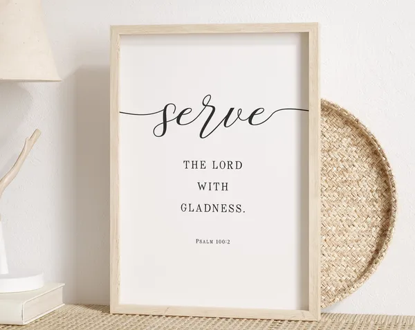 Bible Verse Scripture Christian Home Decor, Art Print