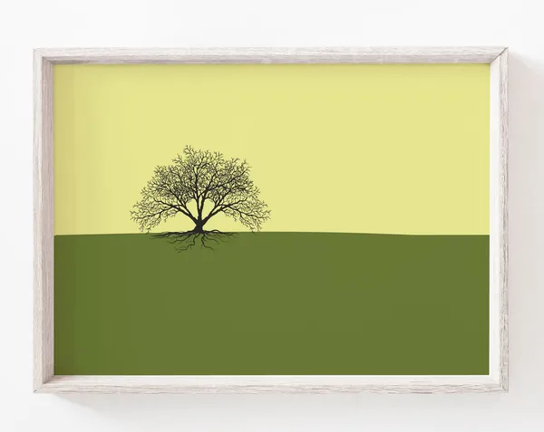 Tree Minimalist Scandinavian Modern Art Print