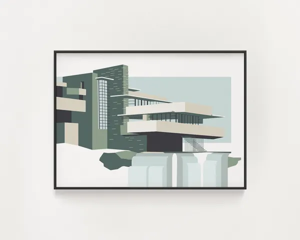 Frank Lloyd Wright Fallingwater Architecture Poster