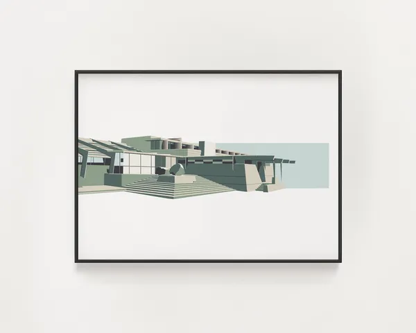 Taliesin West, Frank Lloyd Wright Architecture Art Print