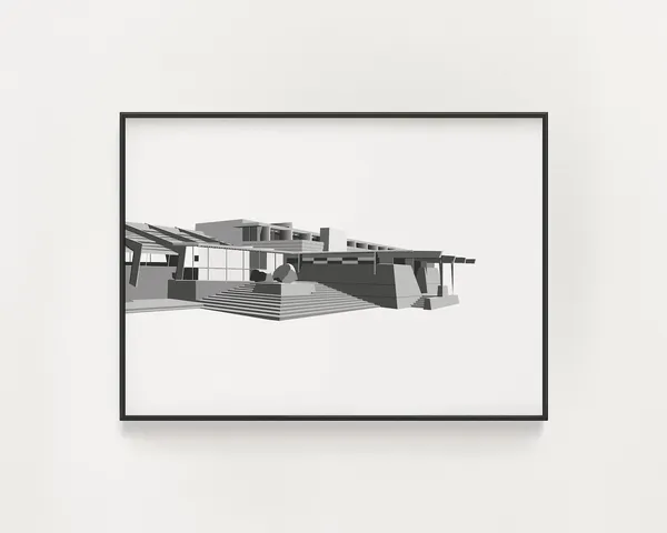 Frank Lloyd Wright Taliesin West, Arizona Travel Poster