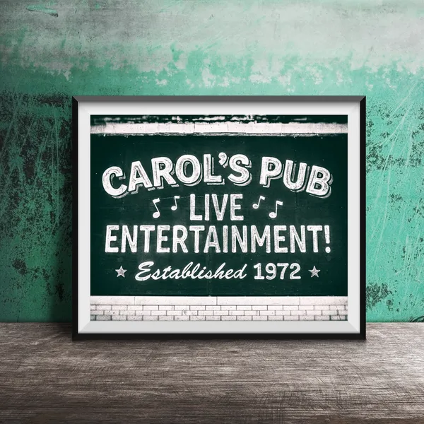 Carols Pub, Uptown Chicago Travel Poster