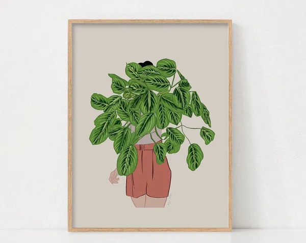 Plant Lady Lover Gift Poster Print, House Decor