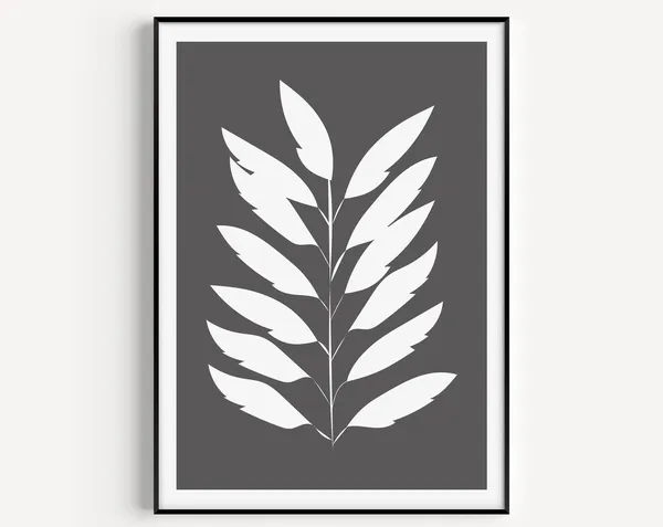 Leaf Minimalist Modern Scandi Art Print