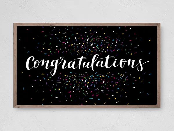 Birthday Congratulations Confetti Art Print