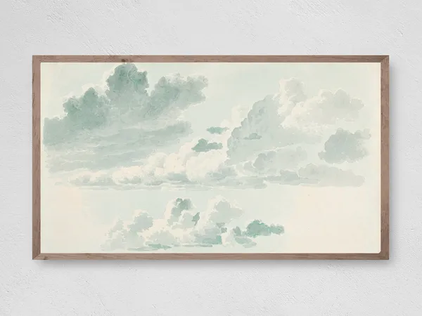 Soft Abstract Clouds, TV Art Print
