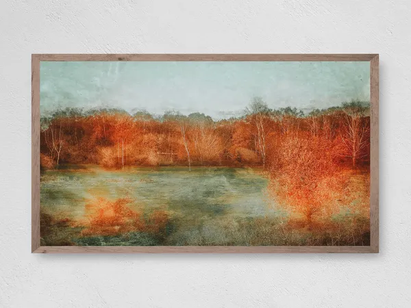Muted Trees Art Print